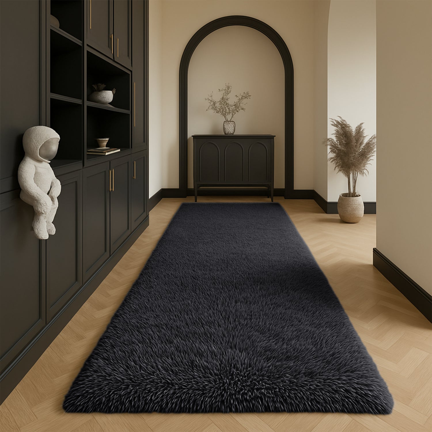 Fluffy Shag Pile Shaggy Rug Black