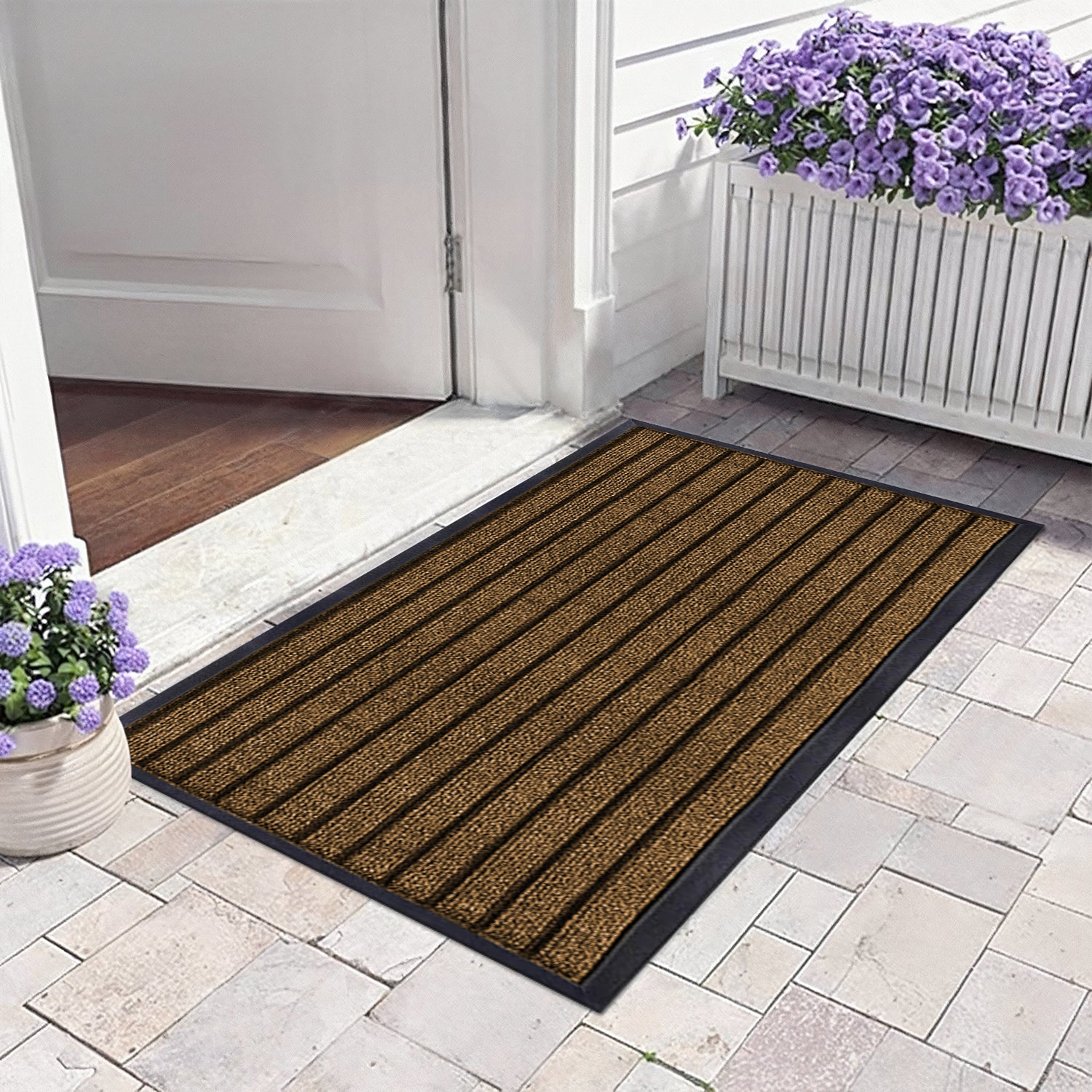 Rubber Door Mat Non Slip Entrance Floor Mat Waterproof Heavy Duty