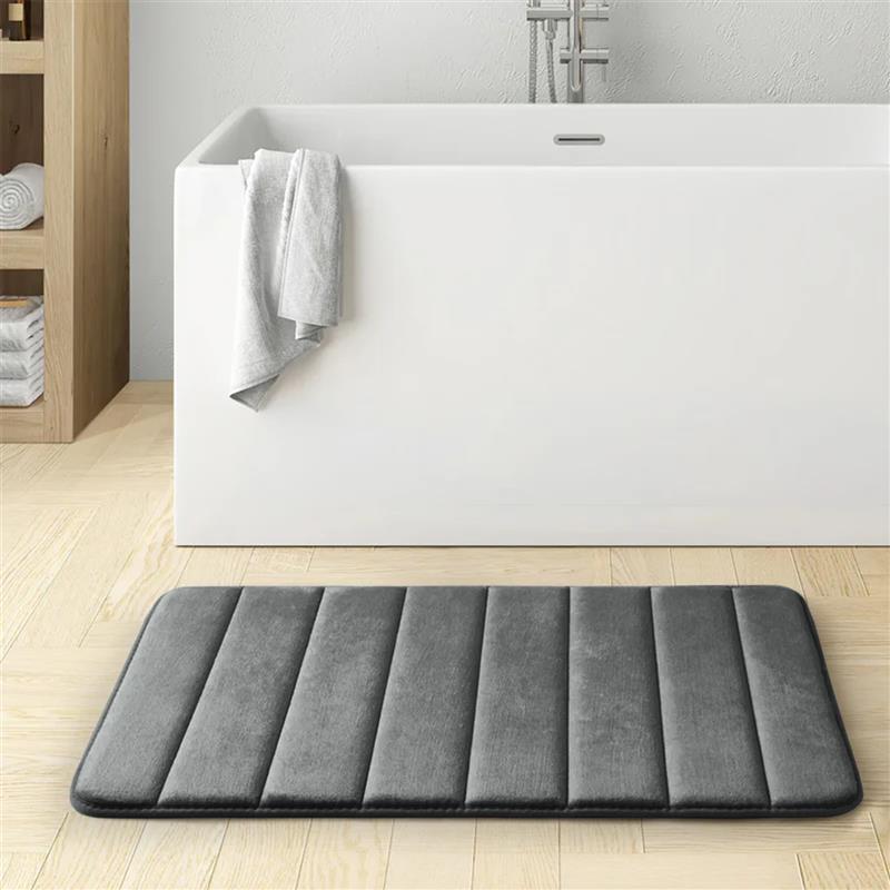 Non-Slip Bathroom Mat Memory Foam - Soft & Absorbent