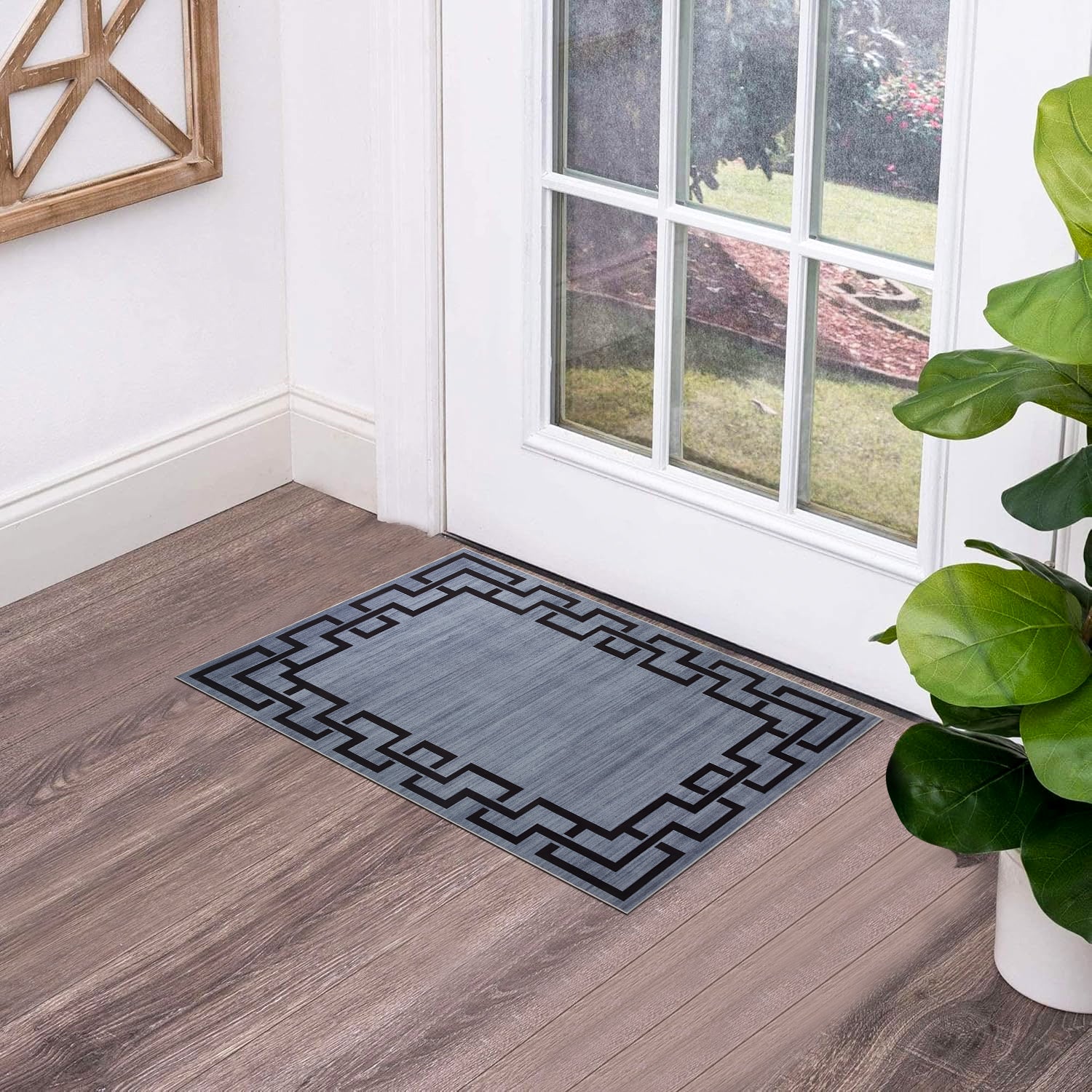 Greek Key Hallway Large Runner Rug Nico