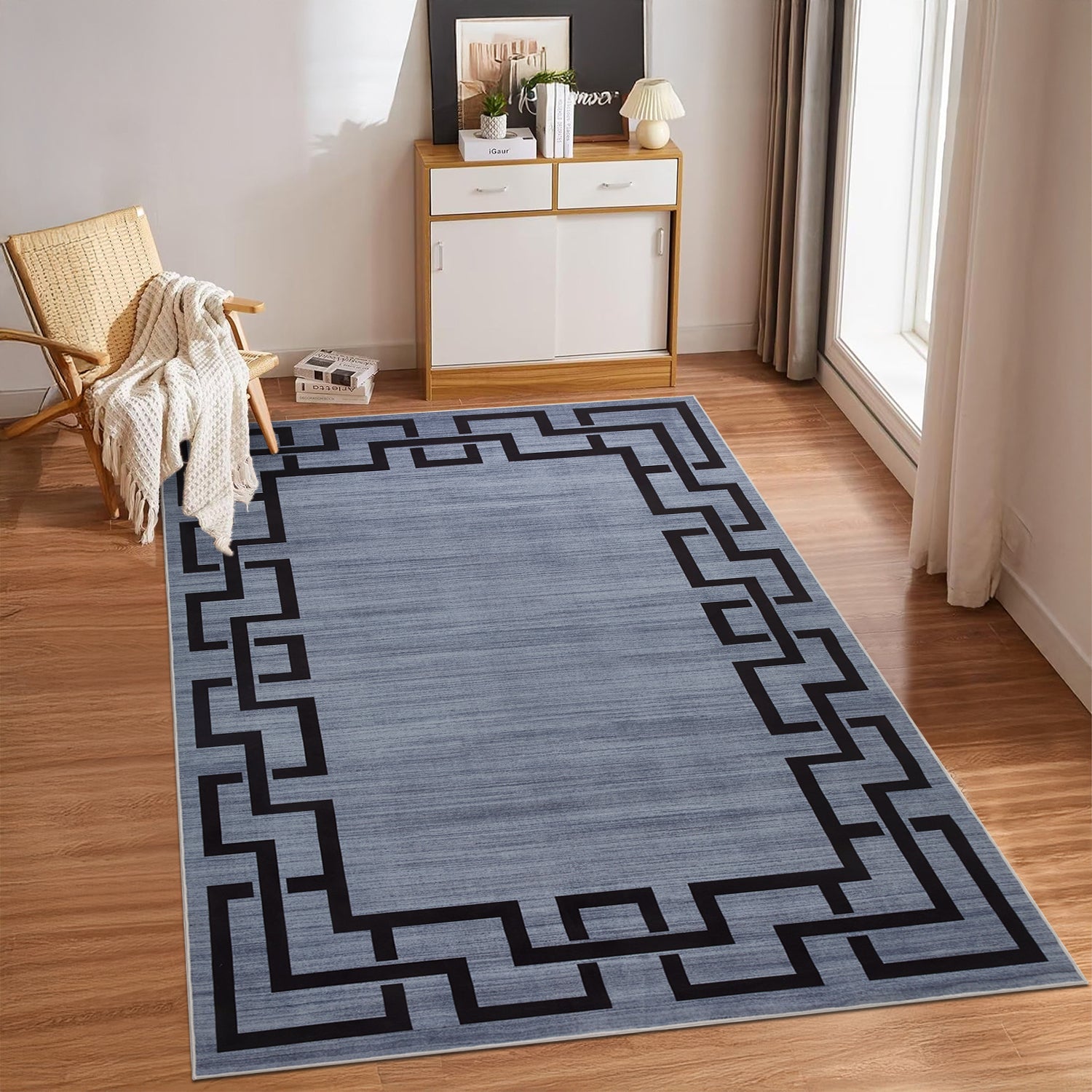Greek Key Hallway Large Runner Rug Nico