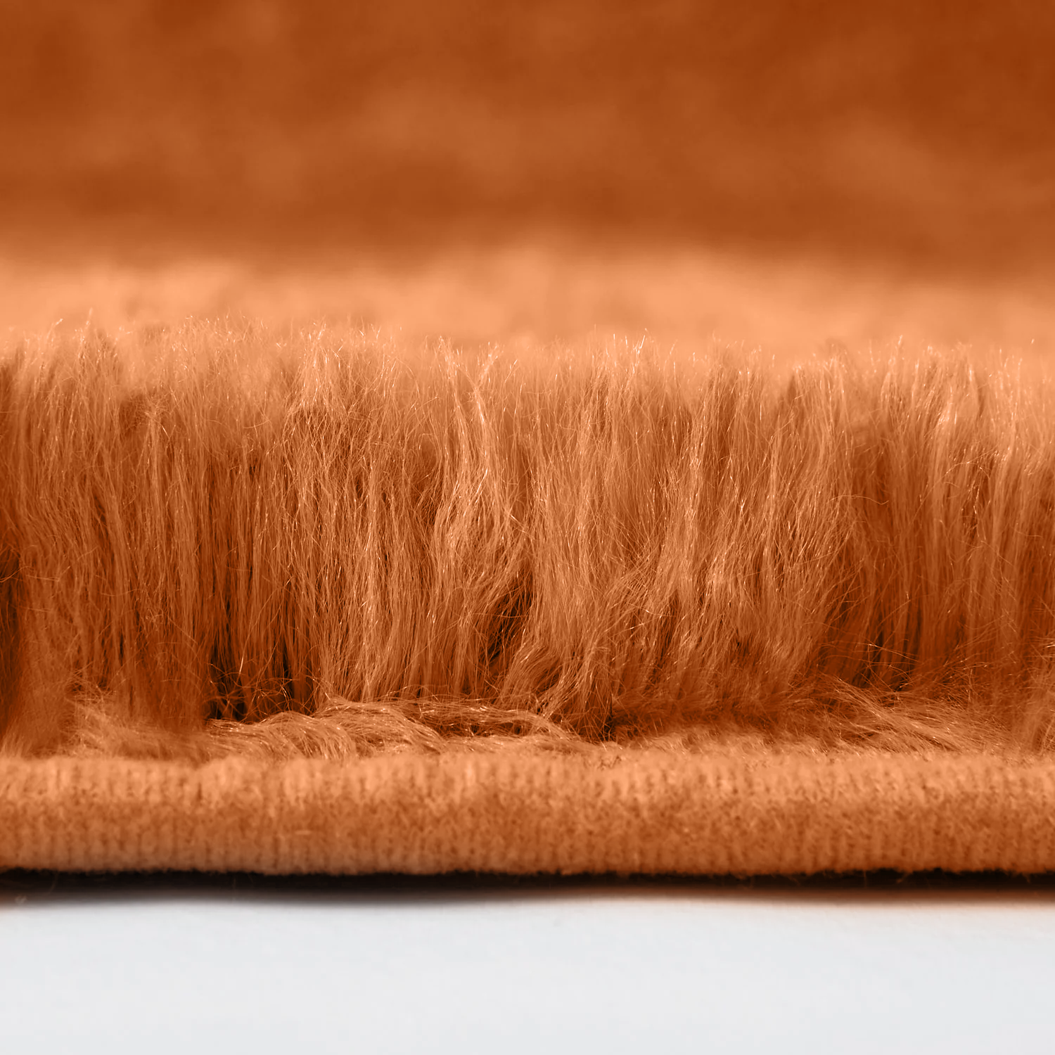 Thick Pile Shaggy Rug For Living Room Rust
