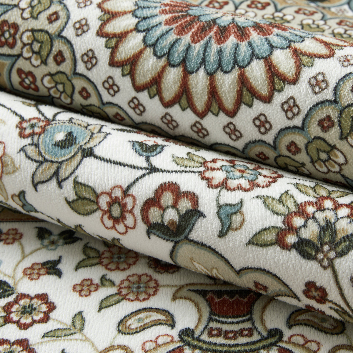 Beige & Cream Persian Medallion Washable Rug - Classic Oriental Carpet