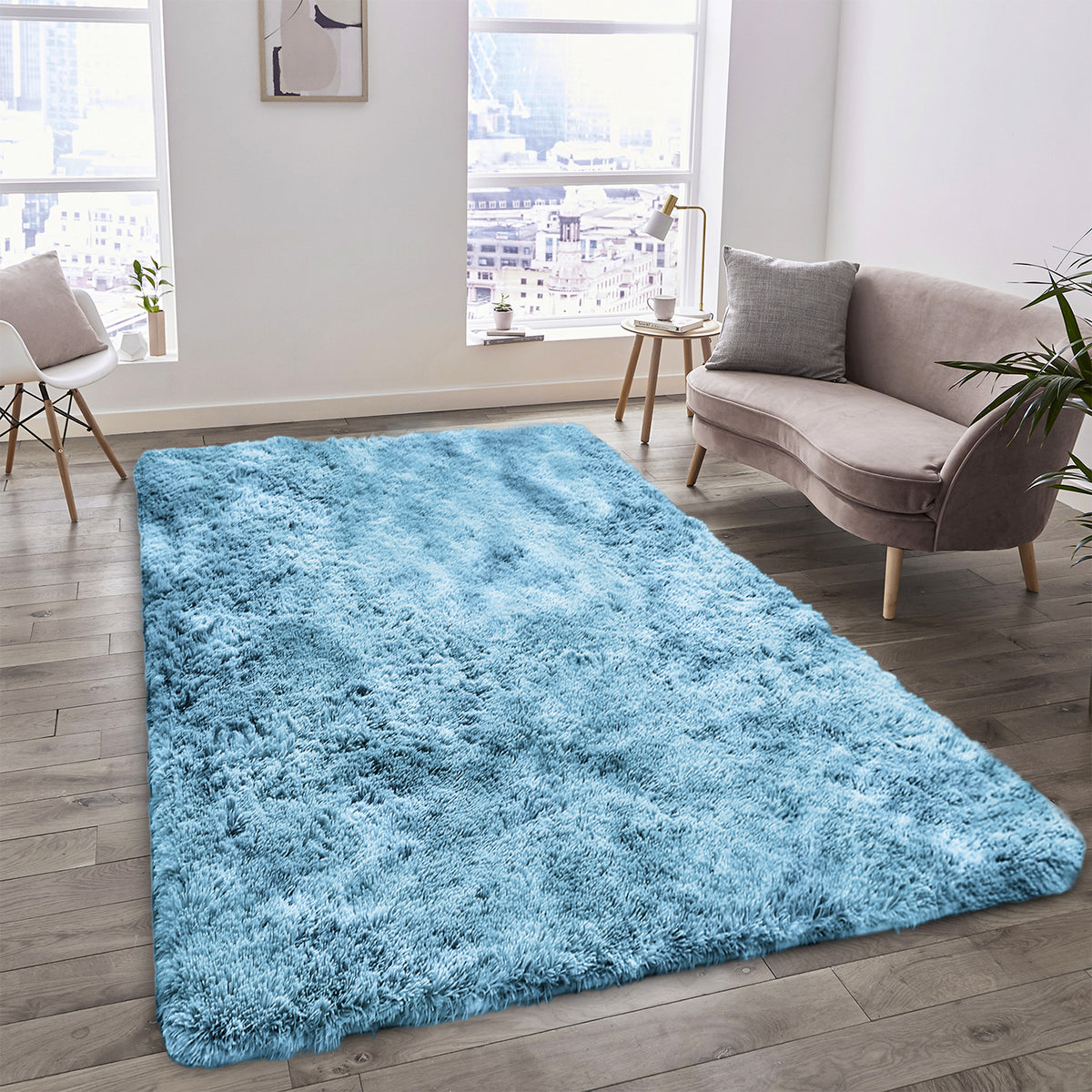 Tie Dye Fluffy Shaggy Rug Soft Thick Pile Colourful Area Rug