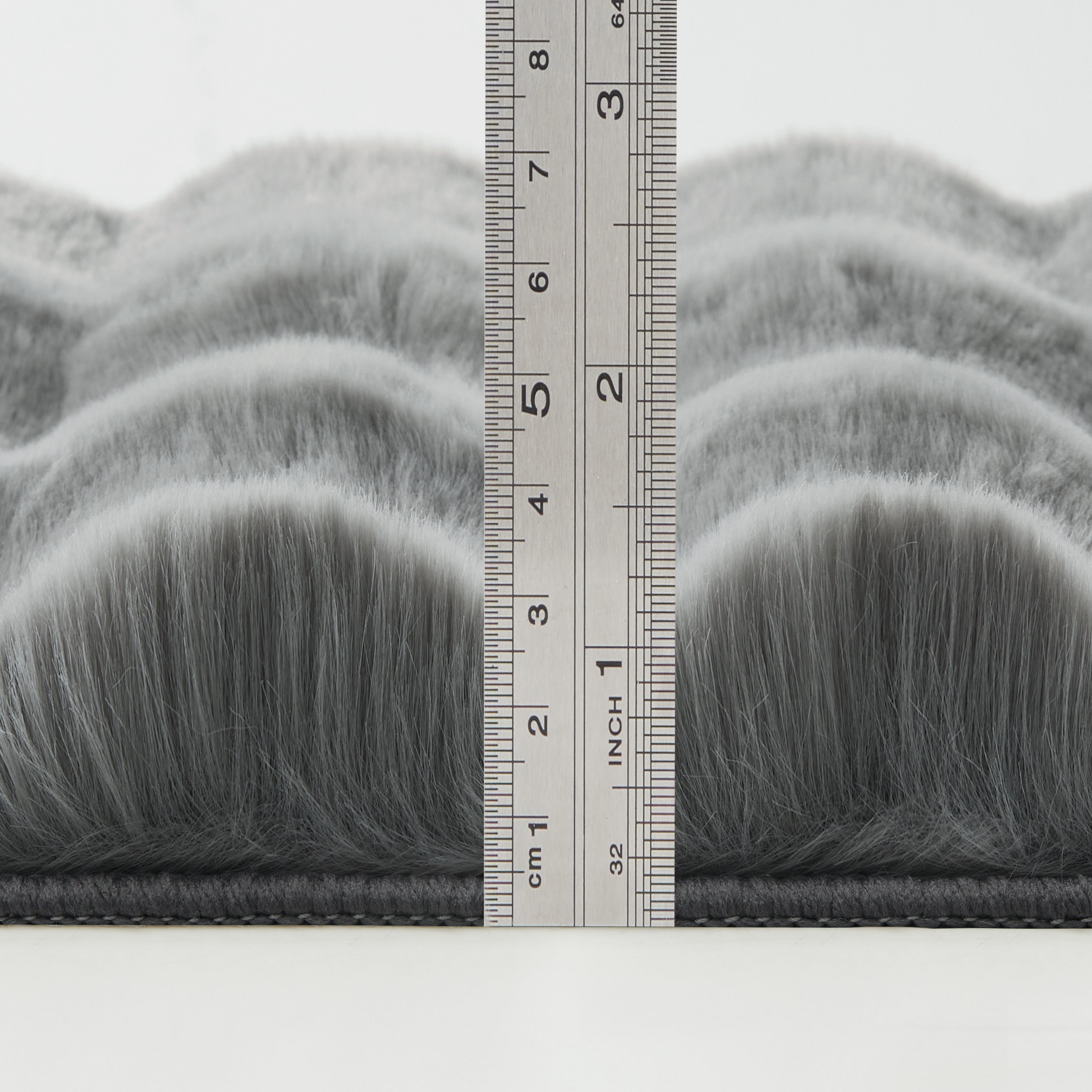 Soft Fluffy Bubble Texture Rug – Modern Faux Fur Area Carpet