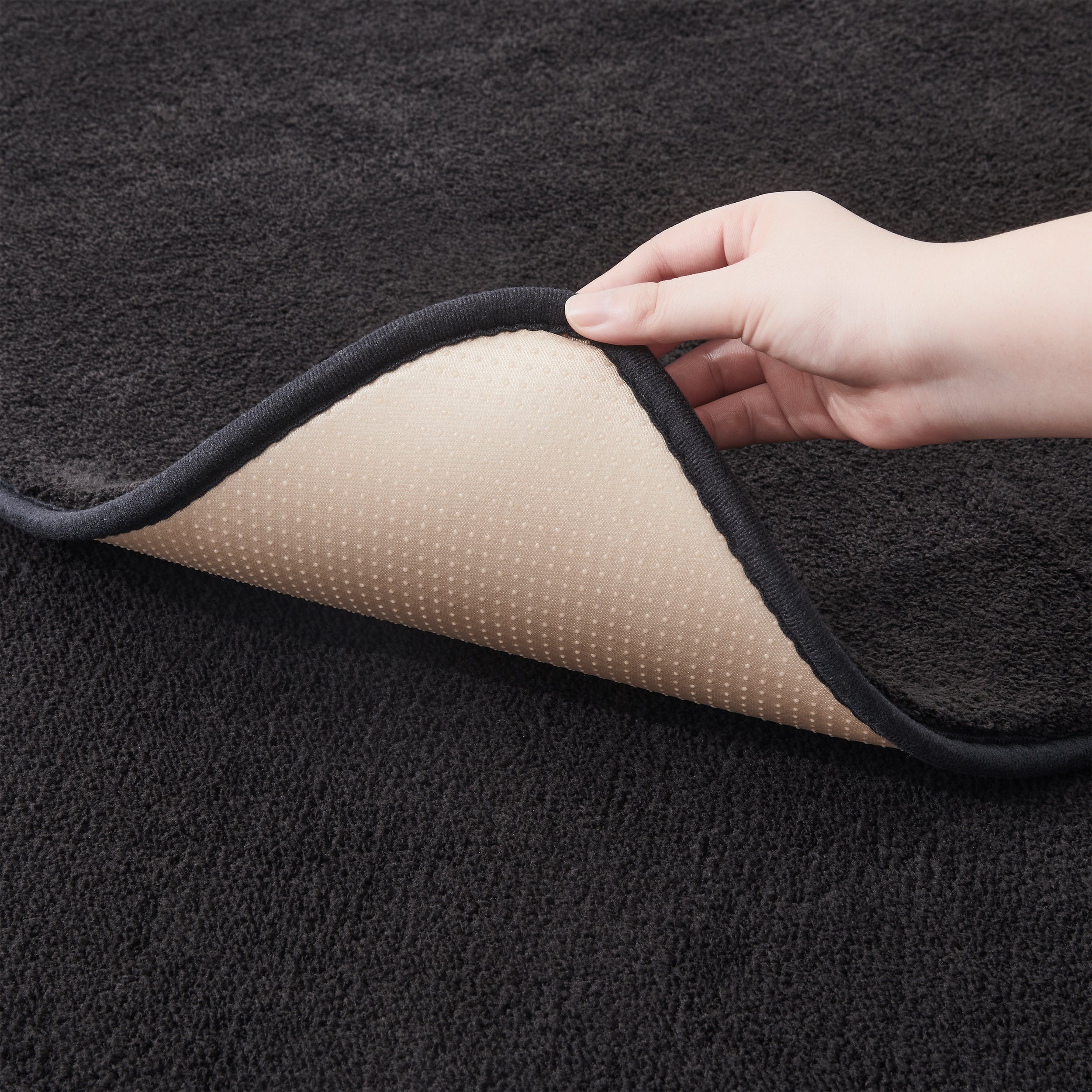 Cosy Fluffy Living Room Rug - Thick & Low Pile Large Area Carpet