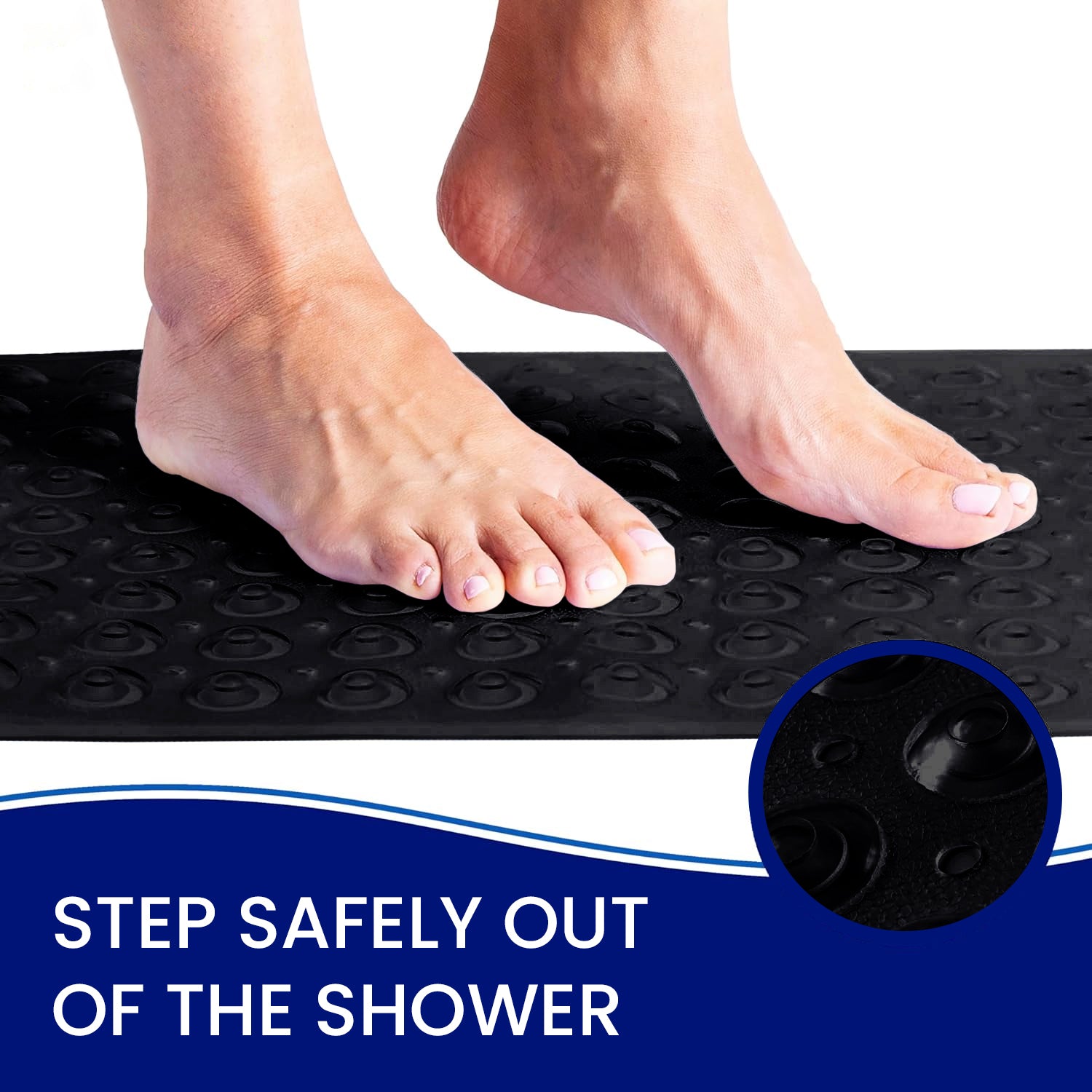 Non-Slip Shower Bath Mat with Suction Cups