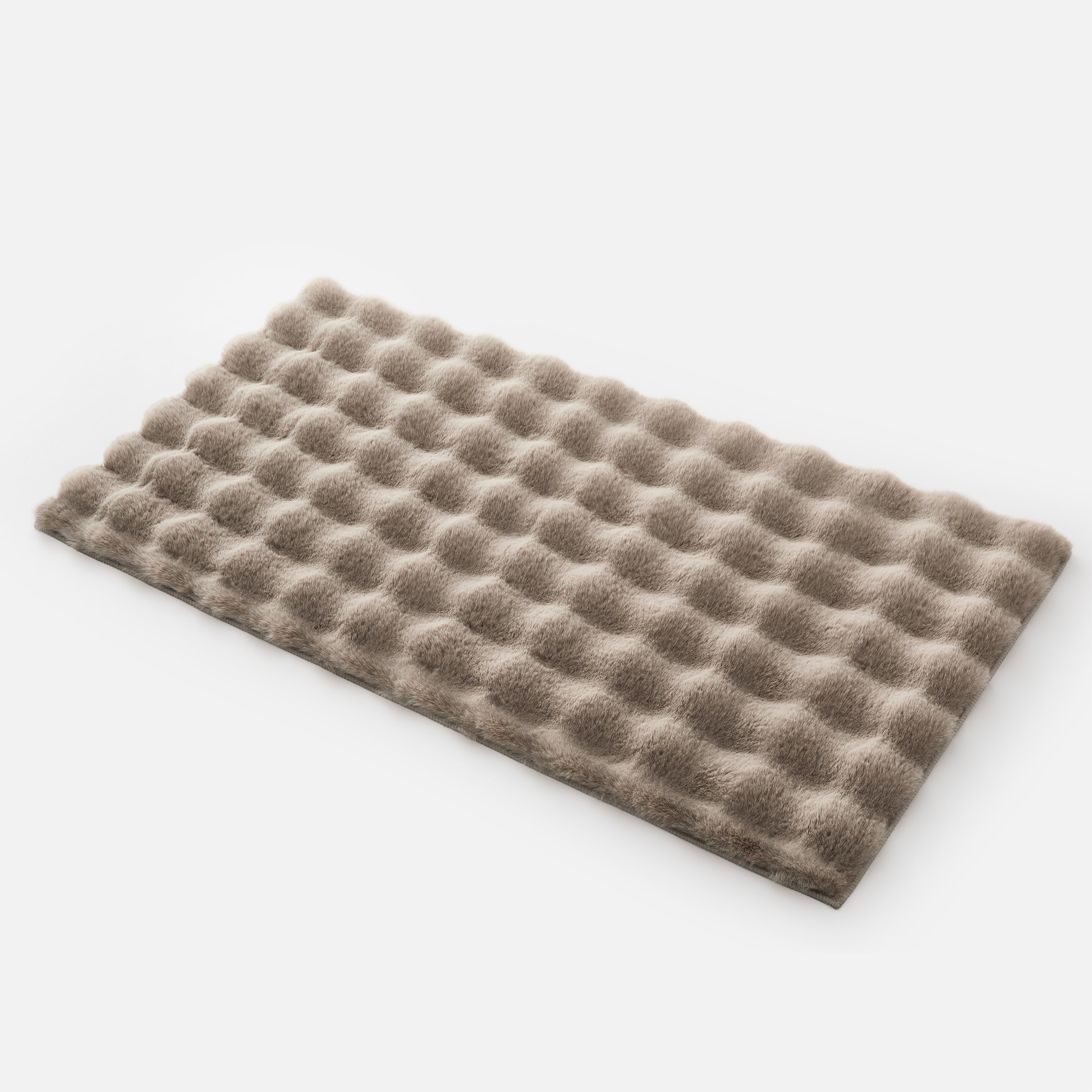 Soft Fluffy Bubble Texture Rug – Modern Faux Fur Area Carpet