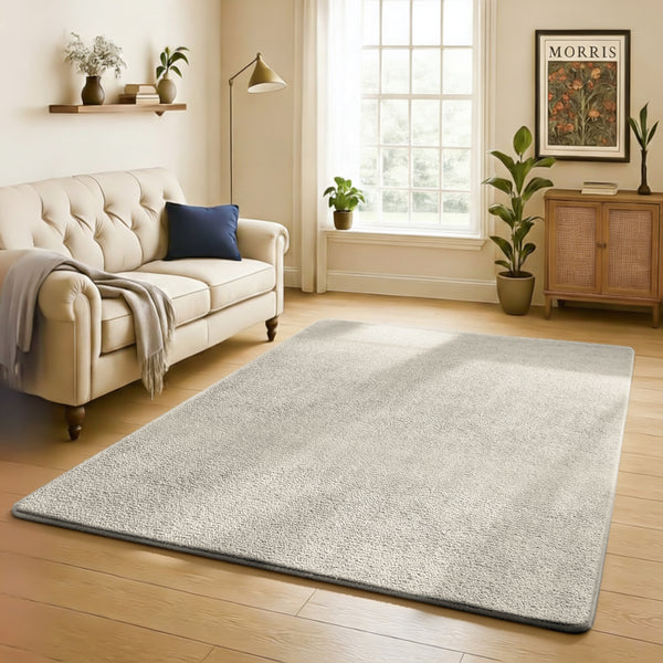 Soft fluffy living room rug large area carpet UK