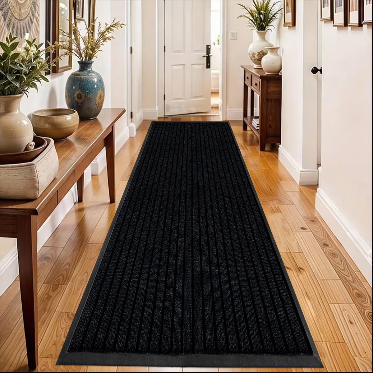Rubber Door Mat Non Slip Entrance Floor Mat Waterproof Heavy Duty