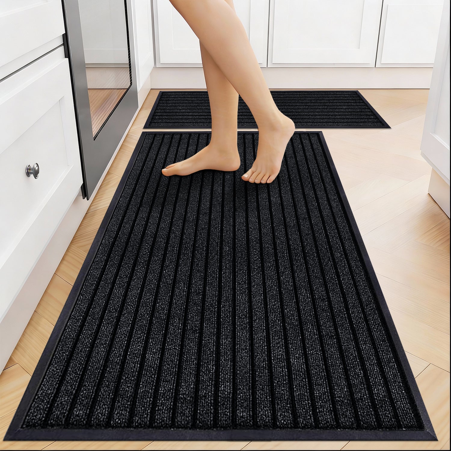 Rubber Door Mat Non Slip Entrance Floor Mat Waterproof Heavy Duty