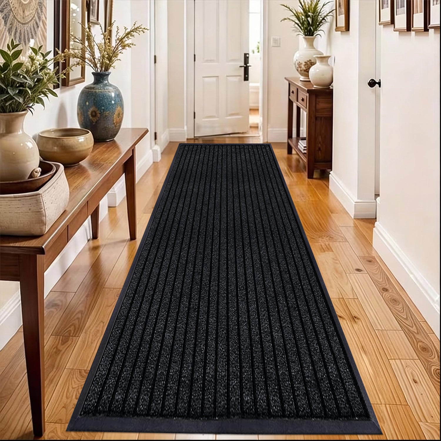 Rubber Door Mat Non Slip Entrance Floor Mat Waterproof Heavy Duty