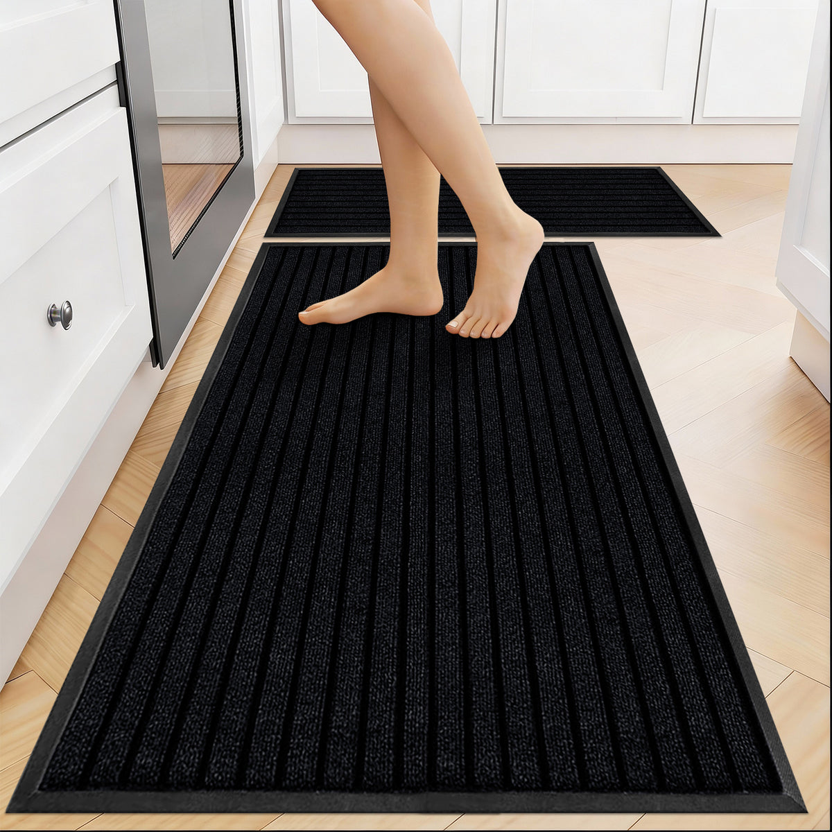 Rubber Door Mat Non Slip Entrance Floor Mat Waterproof Heavy Duty