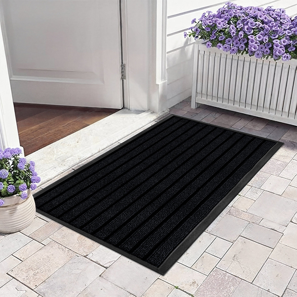 Rubber Door Mat Non Slip Entrance Floor Mat Waterproof Heavy Duty