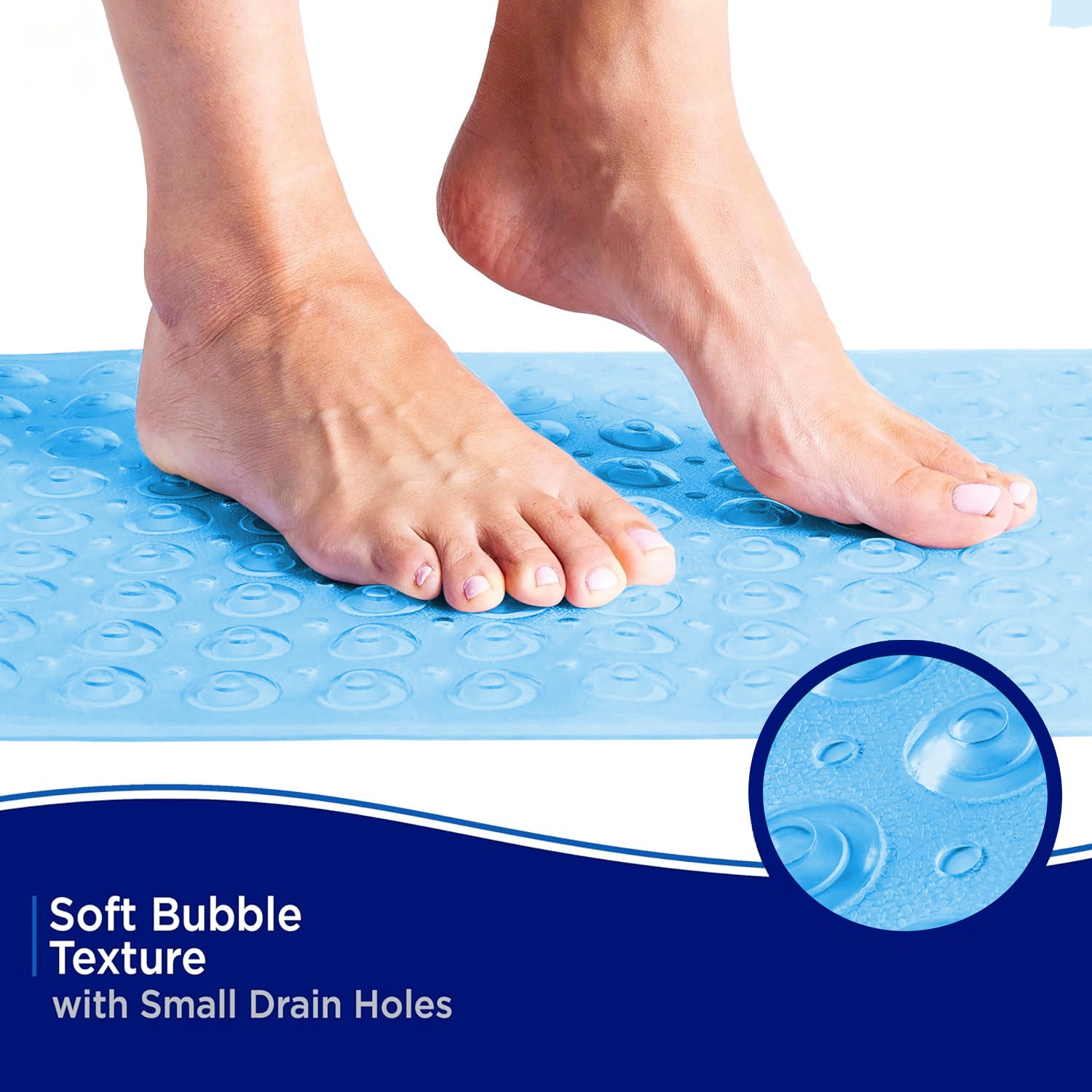 Non-Slip Shower Bath Mat with Suction Cups