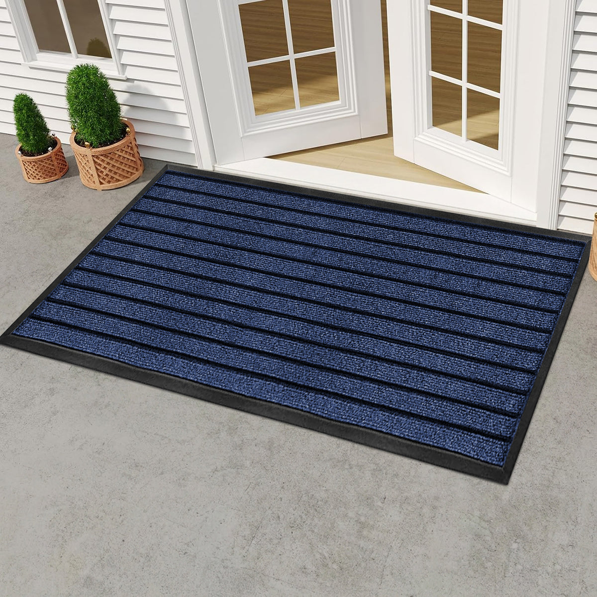Rubber Door Mat Non Slip Entrance Floor Mat Waterproof Heavy Duty
