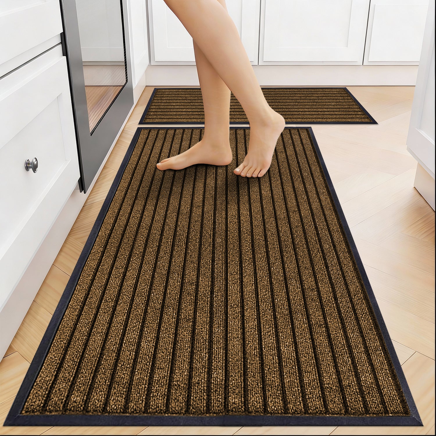 Brown Rubber Backed Doormat - Ideal for Outdoor & Front Doors