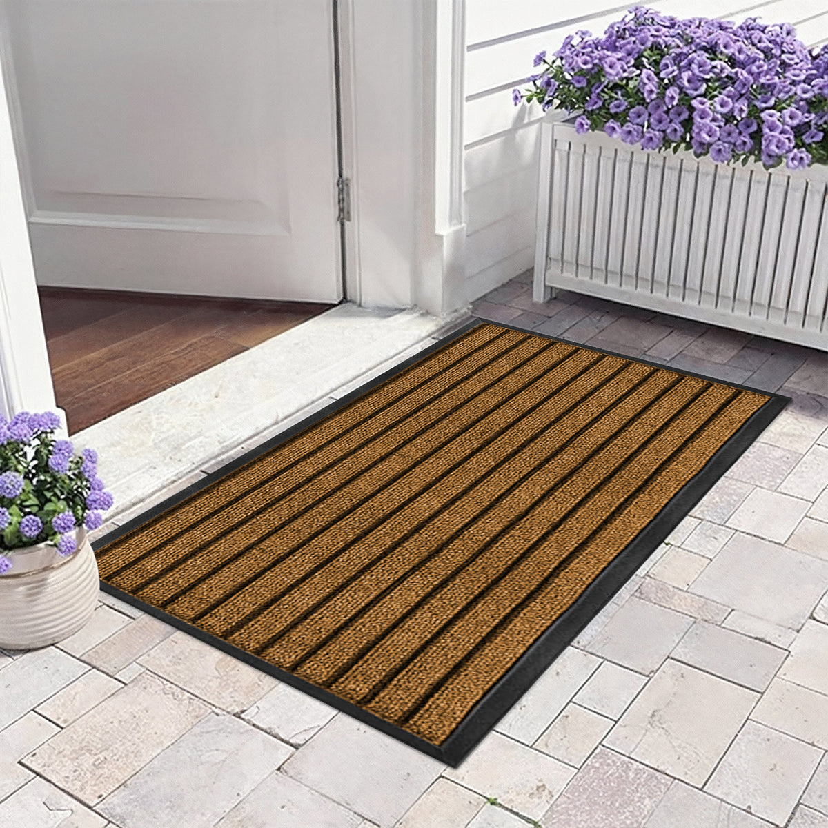 Rubber Door Mat Non Slip Entrance Floor Mat Waterproof Heavy Duty