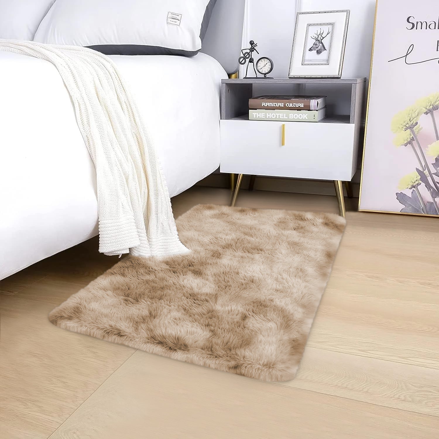 Tie Dye Fluffy Shaggy Rug Soft Thick Pile Colourful Area Rug