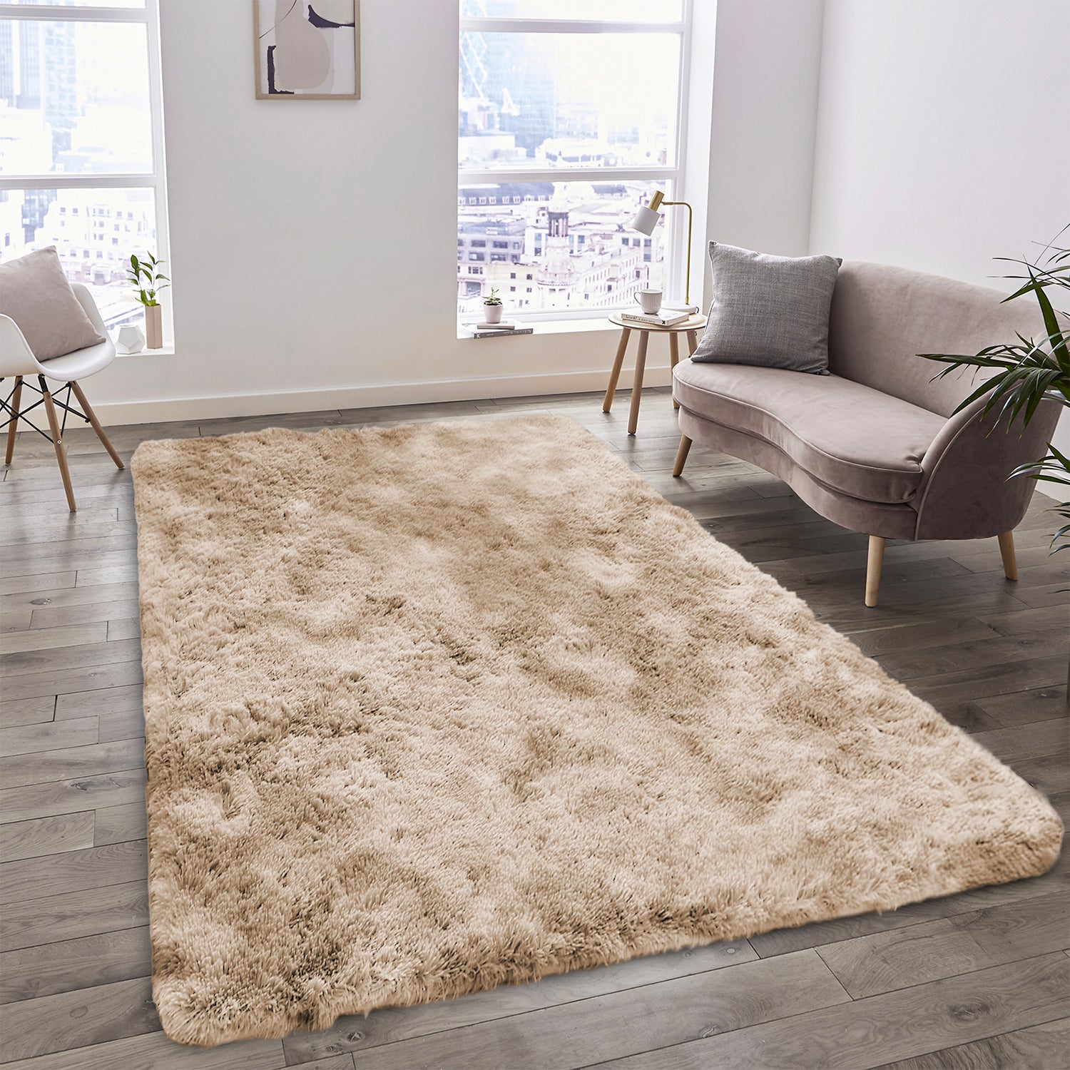 Tie Dye Fluffy Shaggy Rug Soft Thick Pile Colourful Area Rug