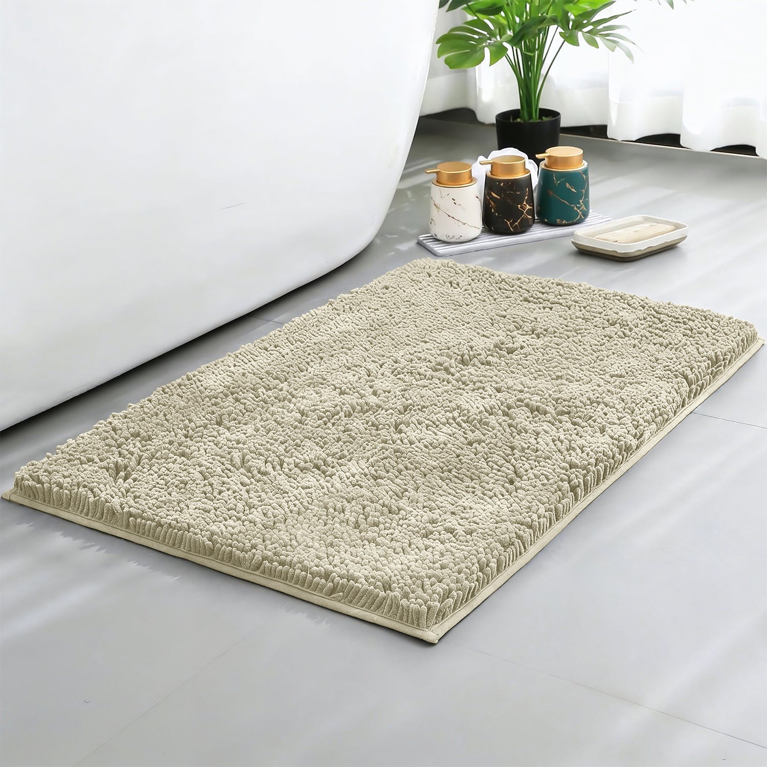 Bobble Bath Mat Tufted Pile - Plush & Absorbent