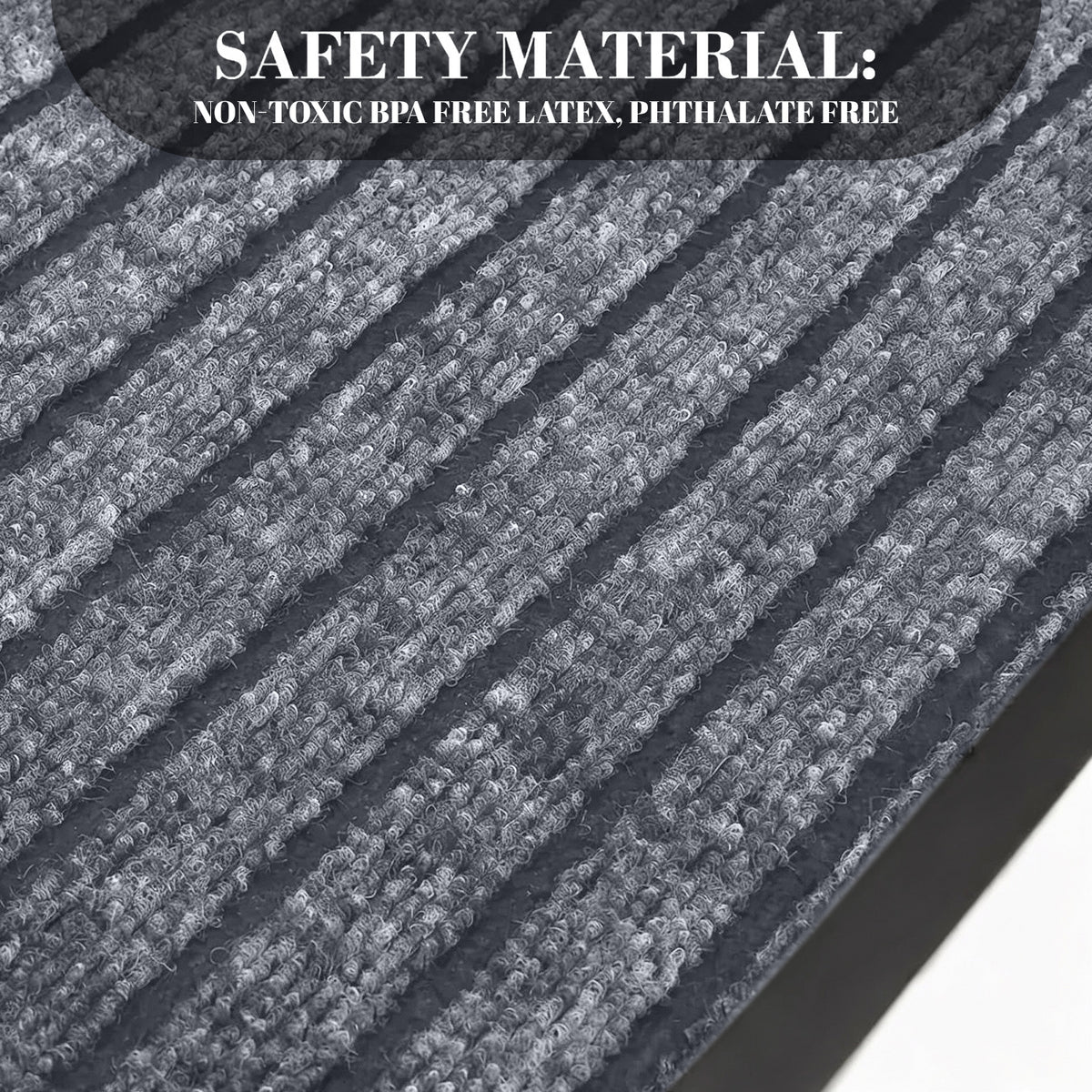 Rubber Door Mat Non Slip Entrance Floor Mat Waterproof Heavy Duty
