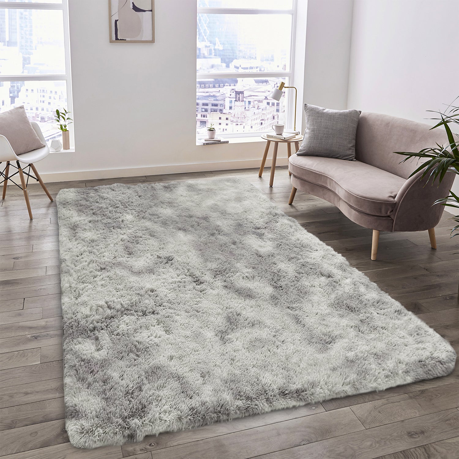 Tie Dye Fluffy Shaggy Rug Soft Thick Pile Colourful Area Rug