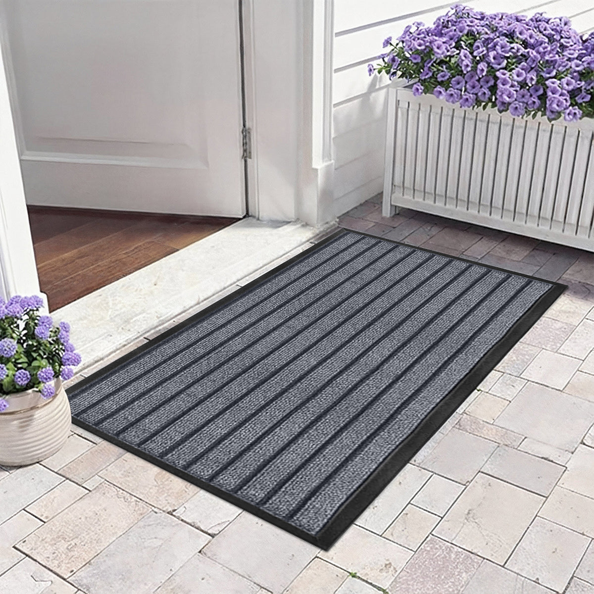 Rubber Door Mat Non Slip Entrance Floor Mat Waterproof Heavy Duty