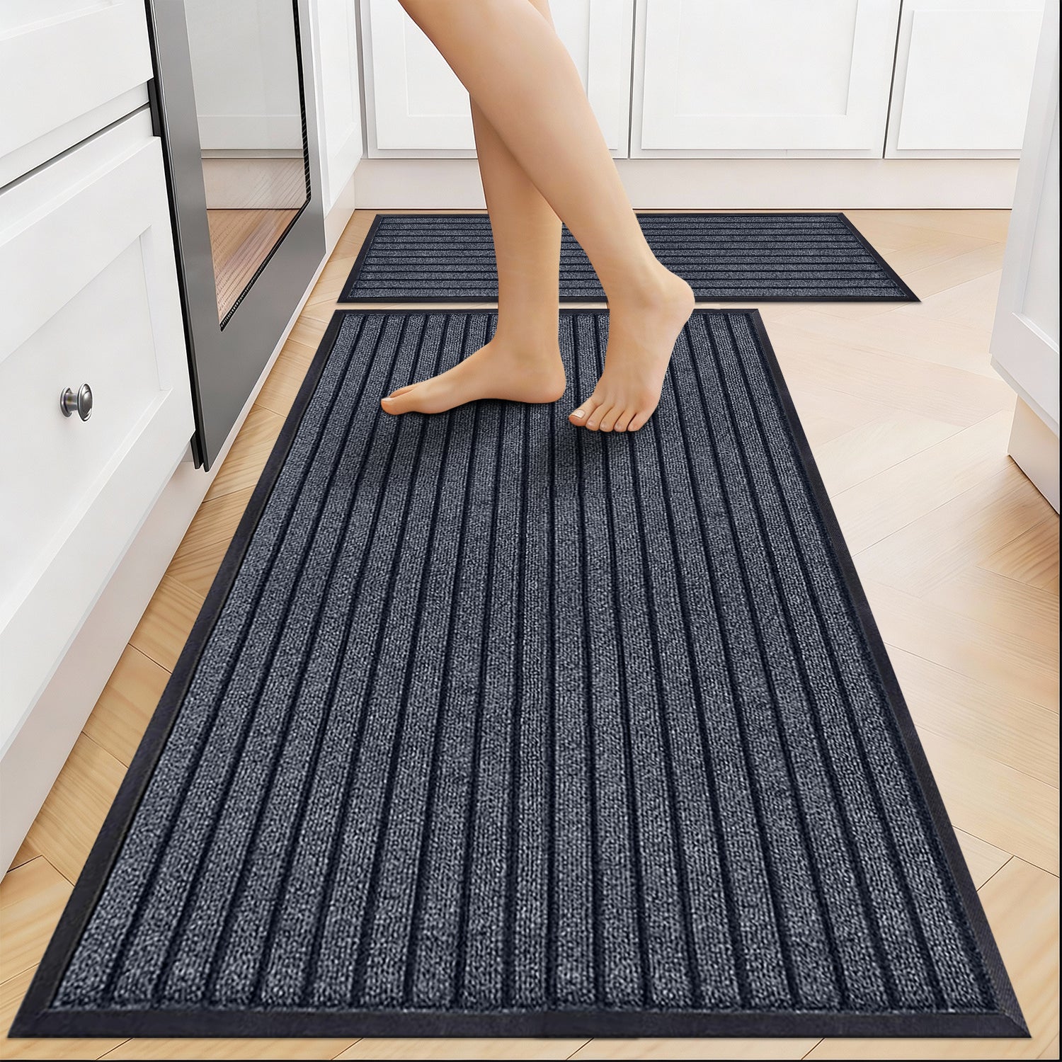 Rubber Door Mat Non Slip Entrance Floor Mat Waterproof Heavy Duty