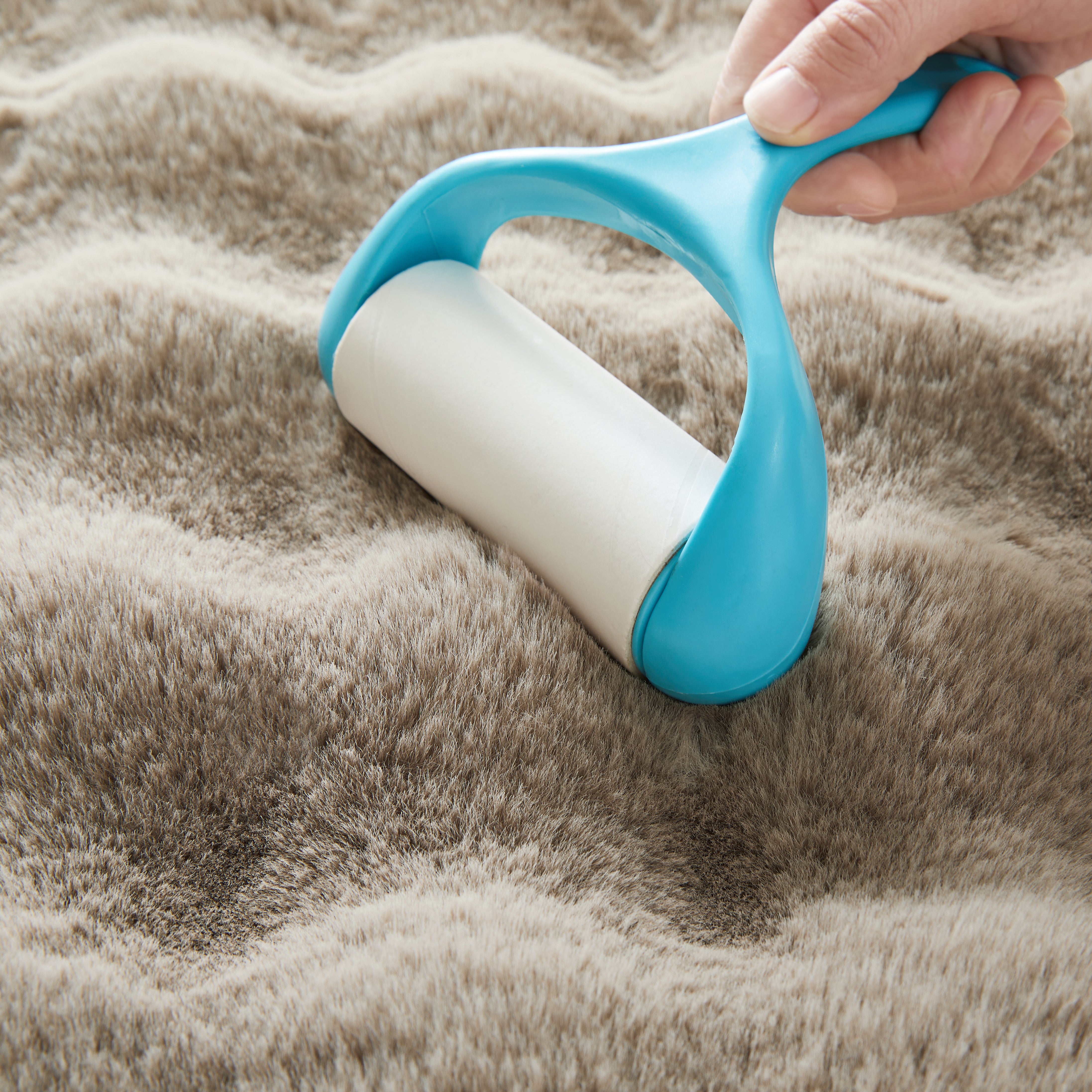 Soft Fluffy Bubble Texture Rug – Modern Faux Fur Area Carpet