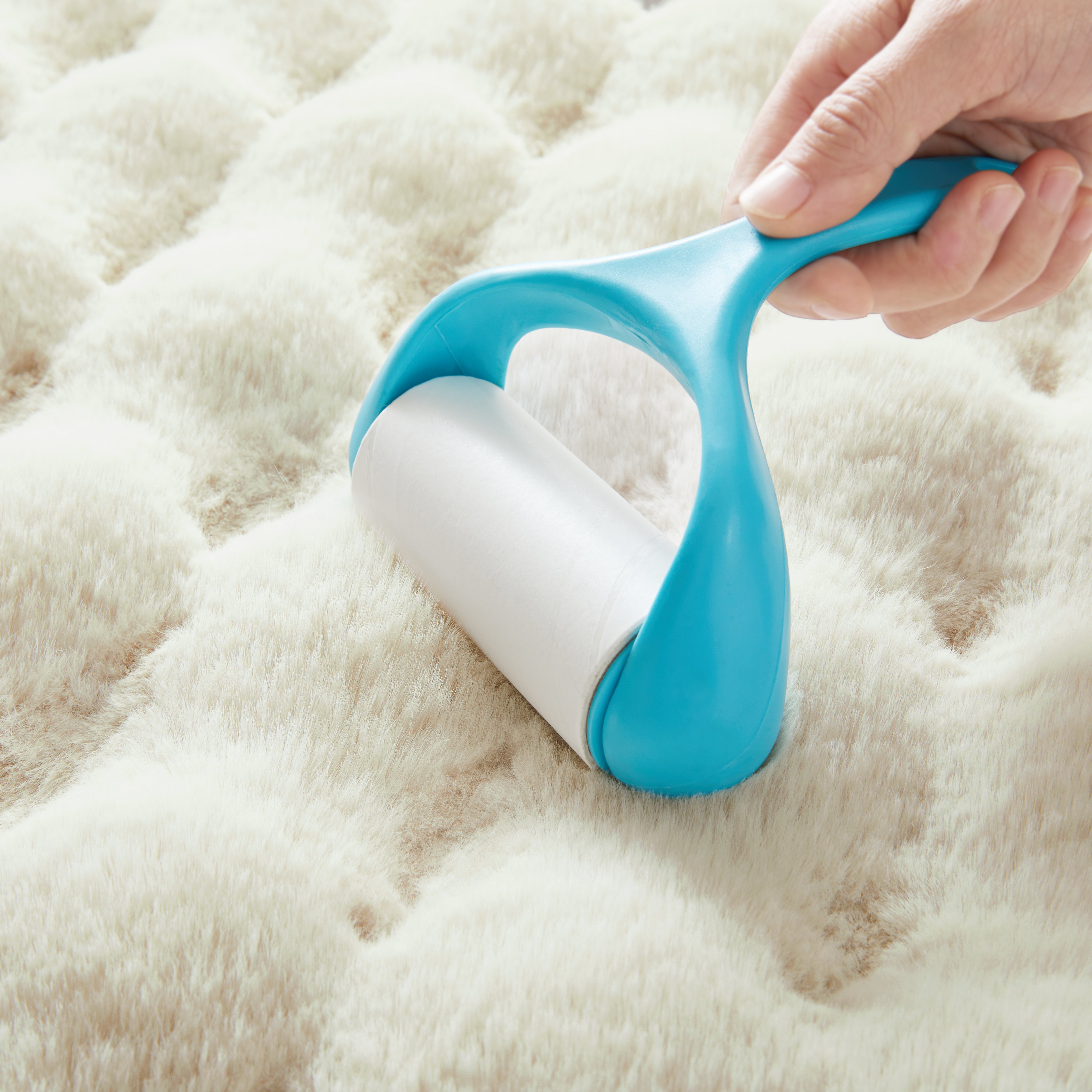 Soft Fluffy Bubble Texture Rug – Modern Faux Fur Area Carpet