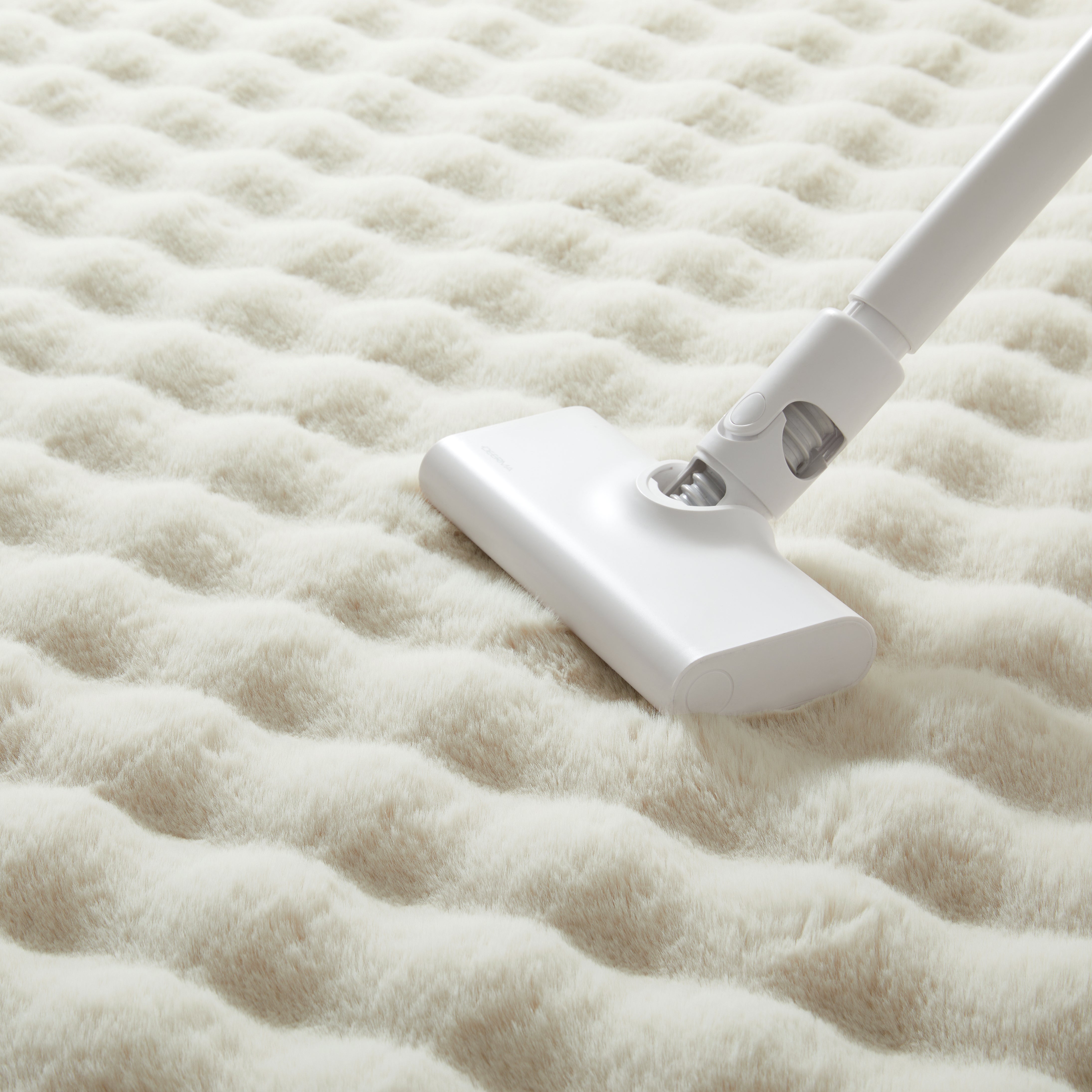 Soft Fluffy Bubble Texture Rug – Modern Faux Fur Area Carpet