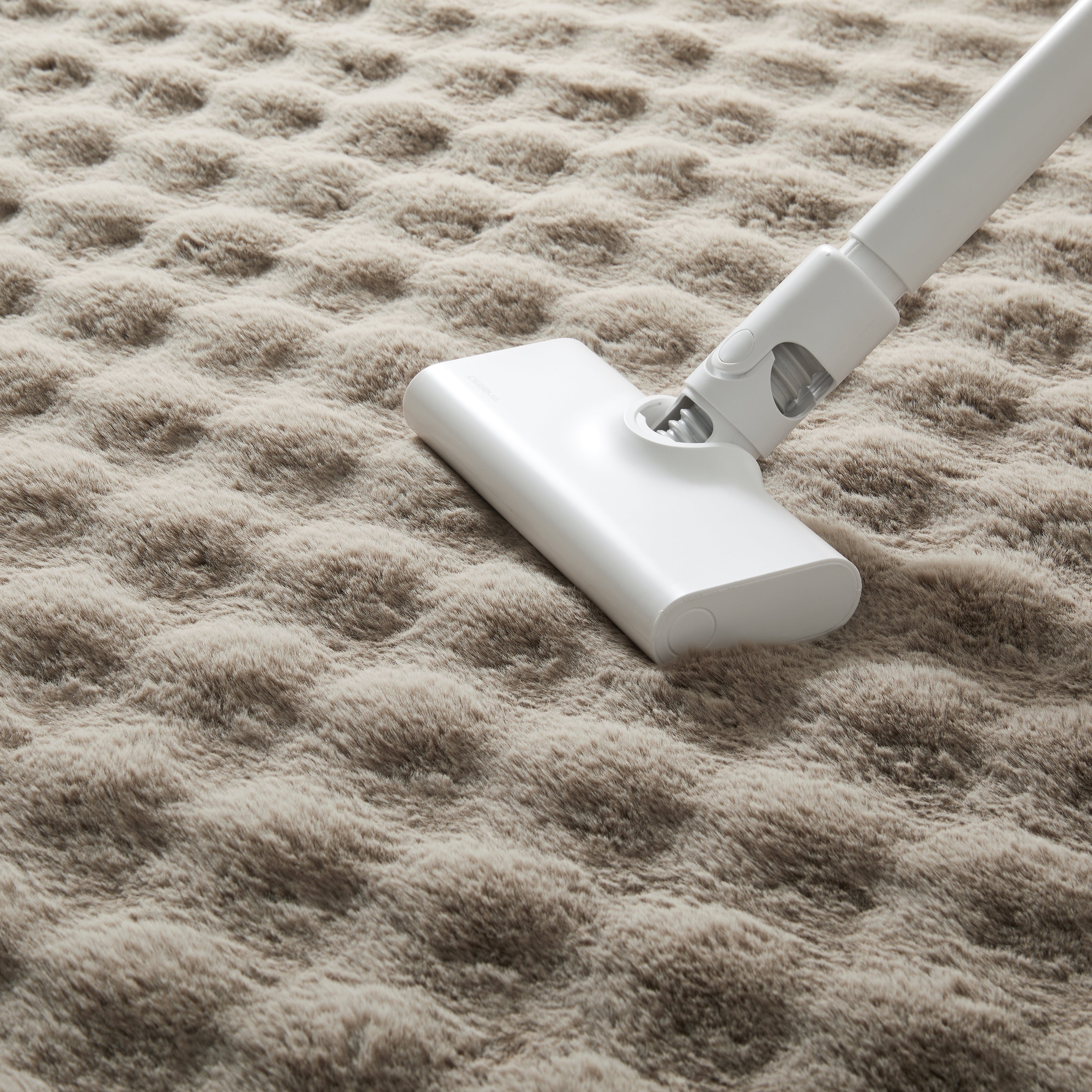 Soft Fluffy Bubble Texture Rug – Modern Faux Fur Area Carpet