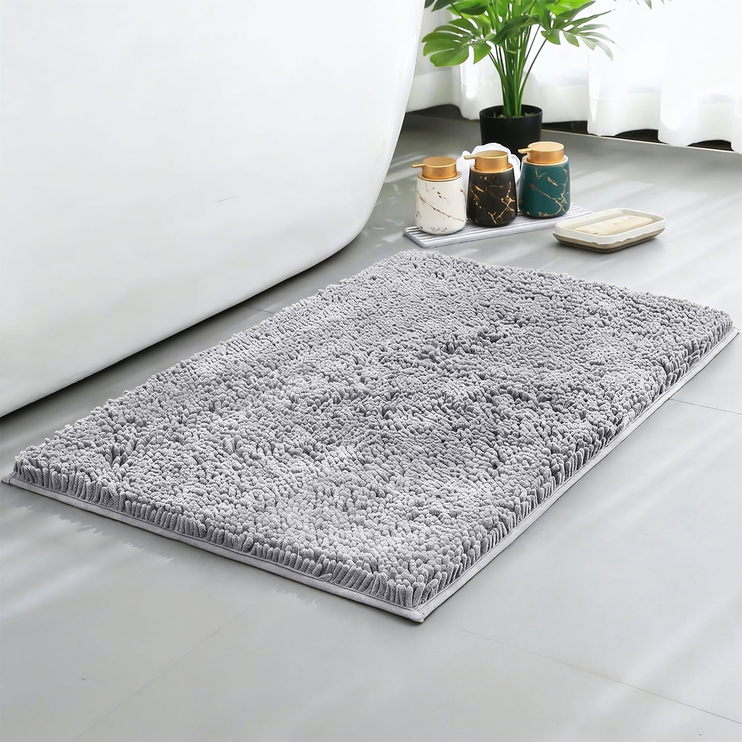 Bobble Bath Mat Tufted Pile - Plush & Absorbent