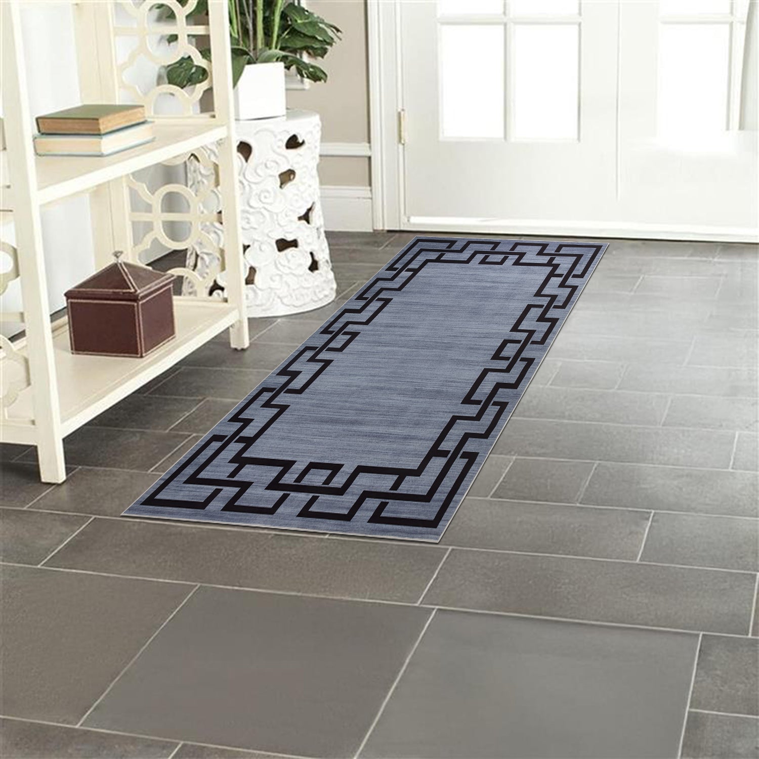 Greek Key Hallway Large Runner Rug Nico