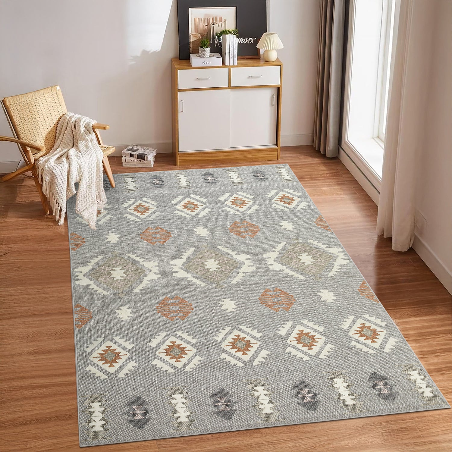 Vintage Distressed Rug Nova Printed Design