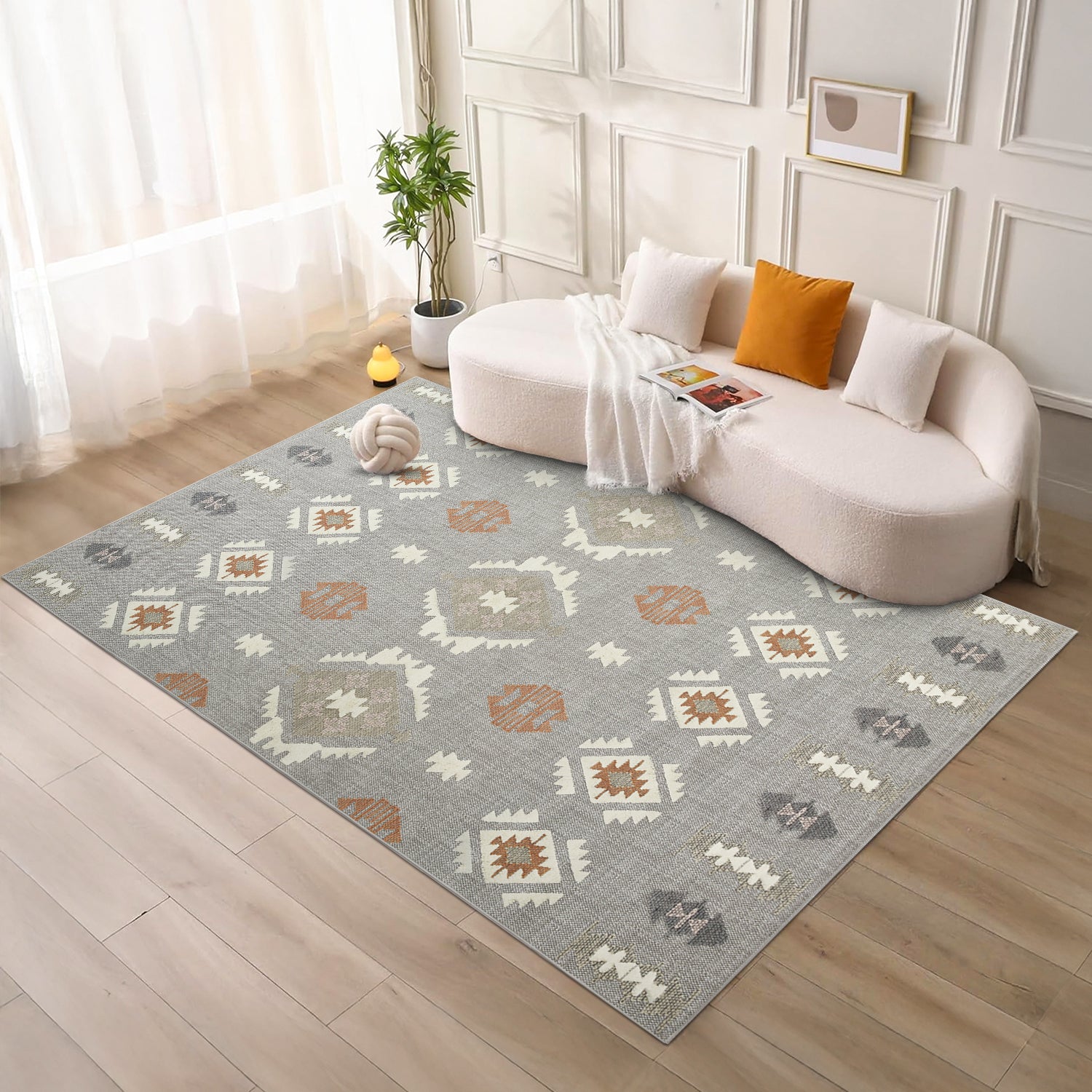 Vintage Distressed Rug Nova Printed Design