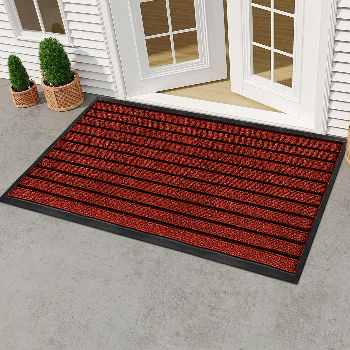 Rubber Door Mat Non Slip Entrance Floor Mat Waterproof Heavy Duty