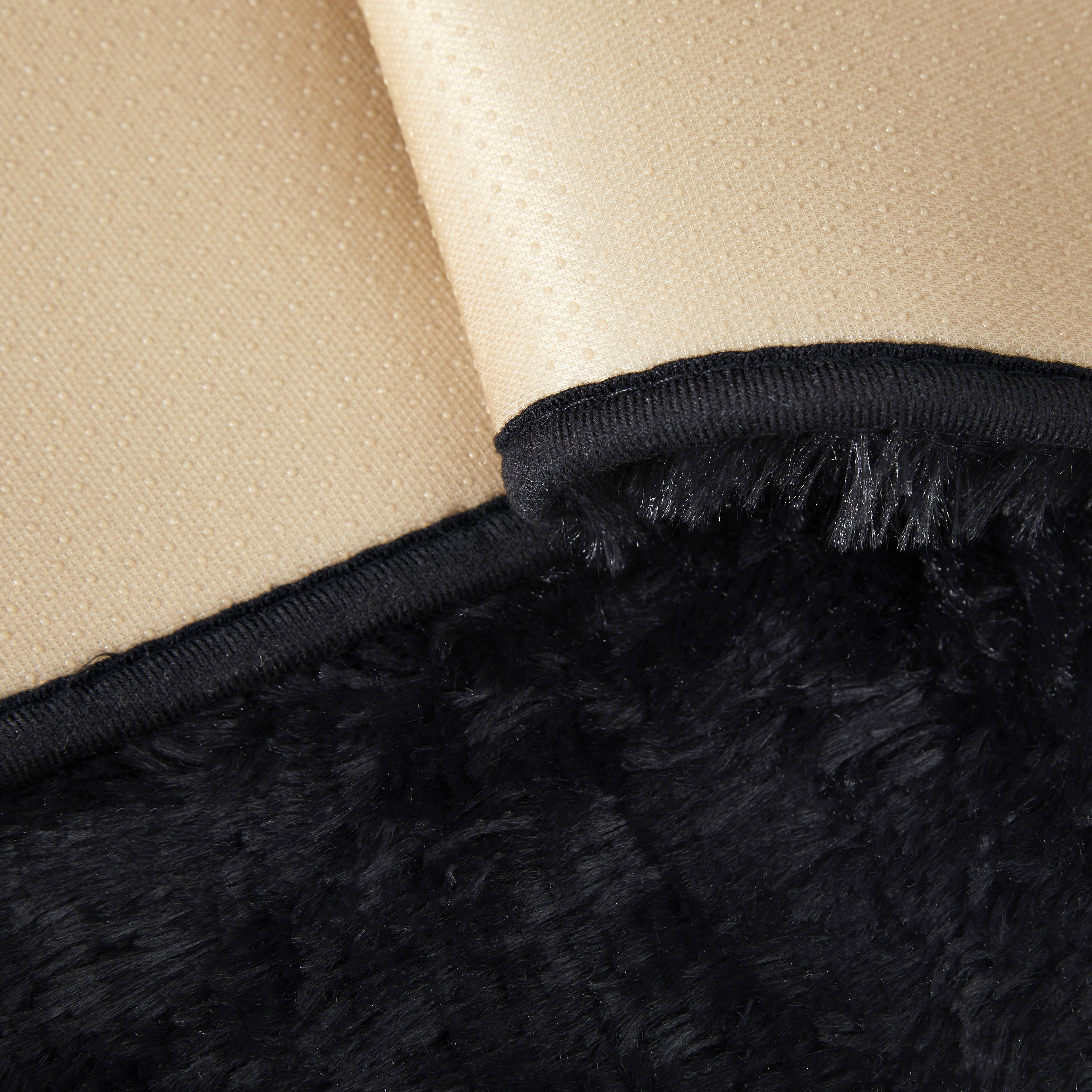 Fluffy Shag Pile Shaggy Rug Black
