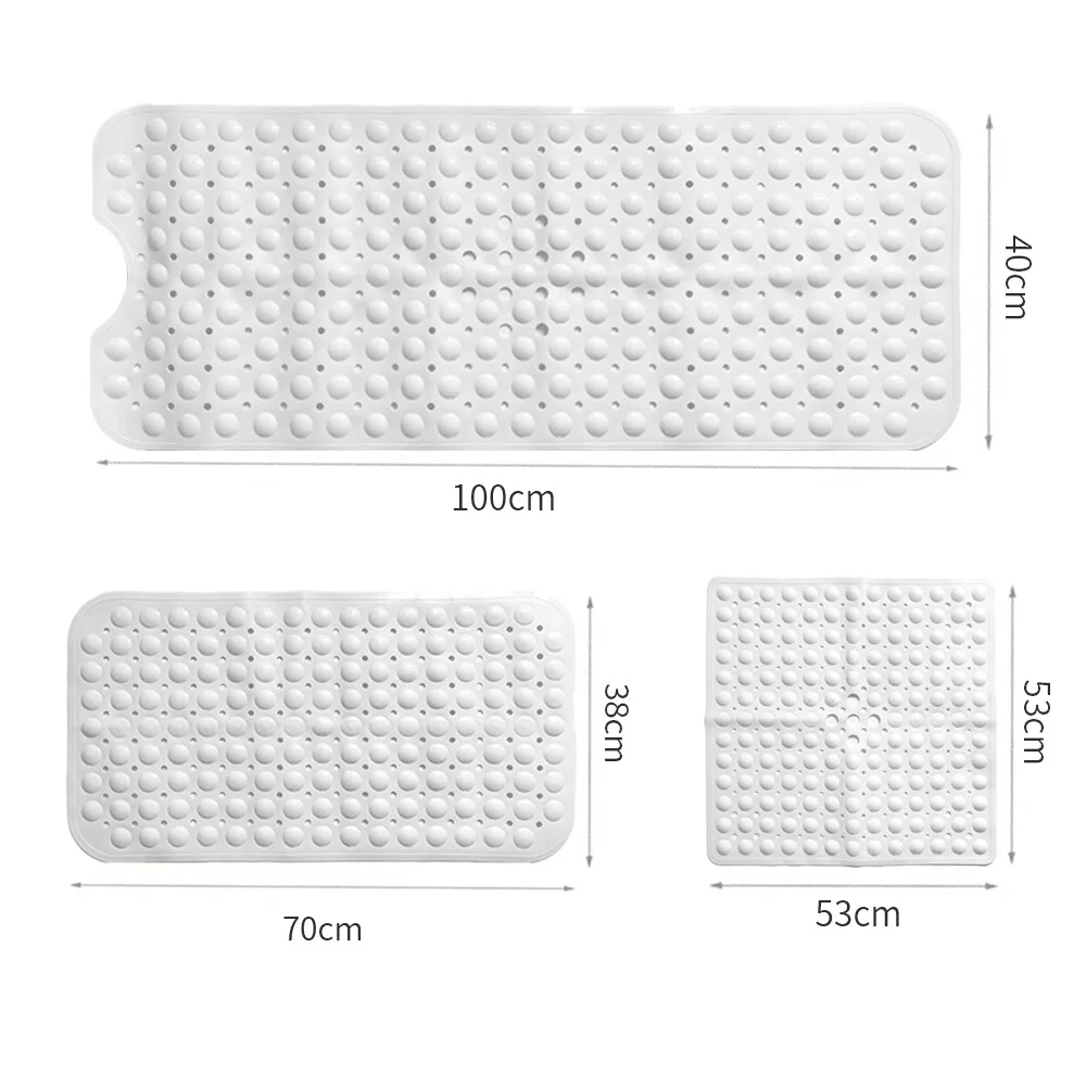Non Slip Shower Mat for Inside Bath White