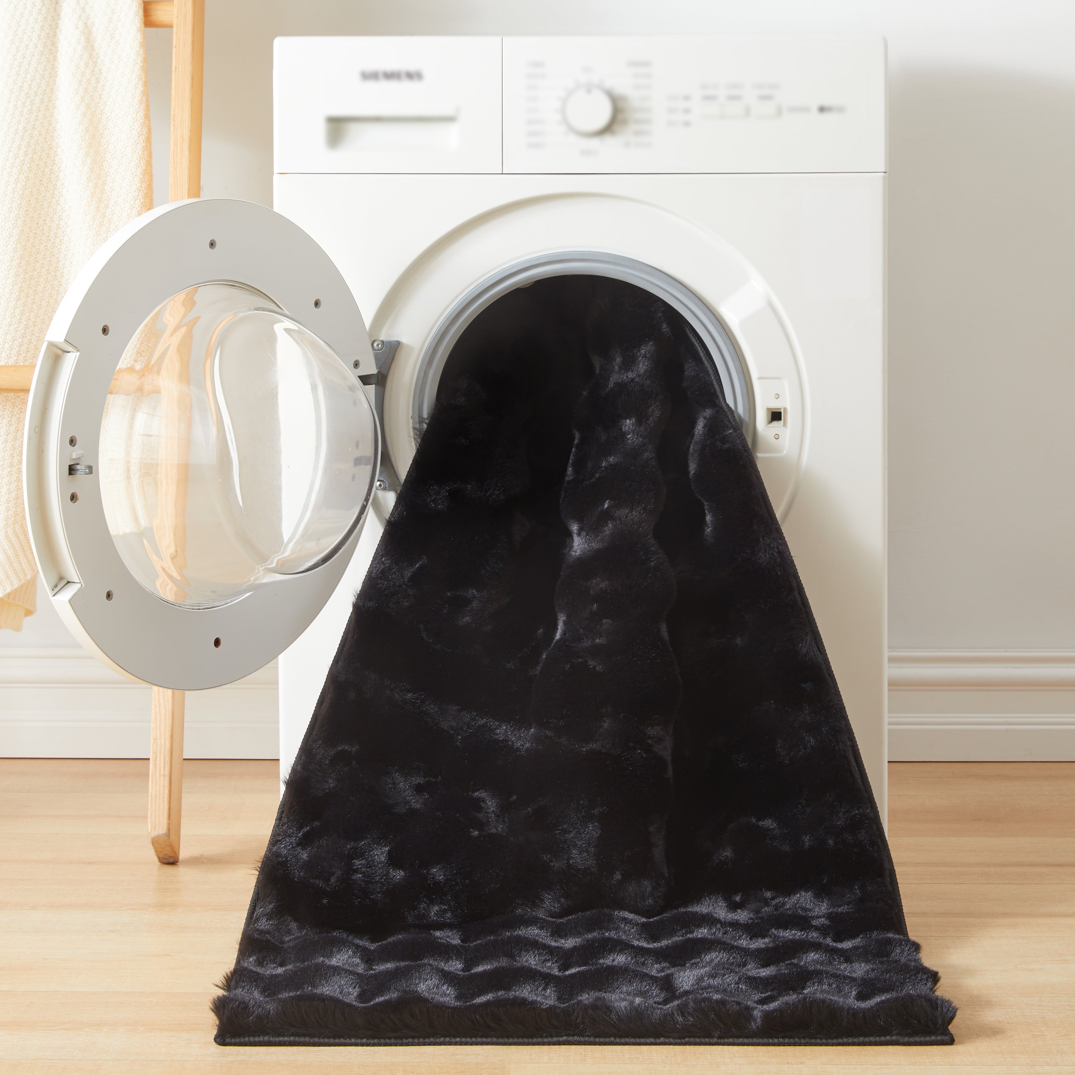 Soft Fluffy Bubble Texture Rug – Modern Faux Fur Area Carpet